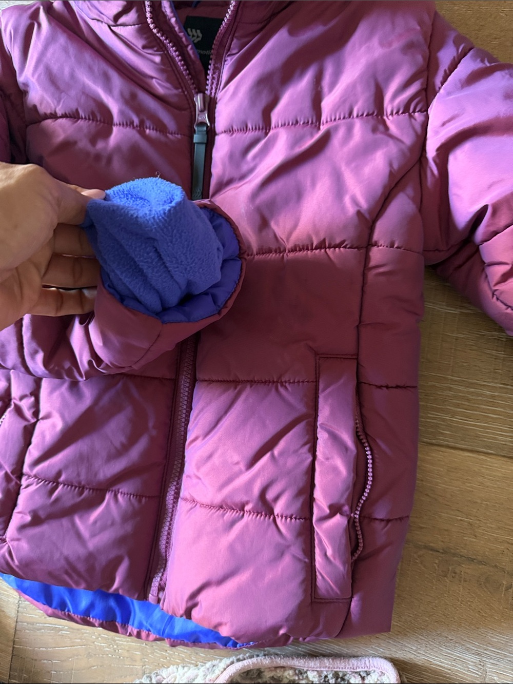 Girls Mixed Jackets Bundle - Pink, Magenta, Green, Leopard - Picture 2 of 8